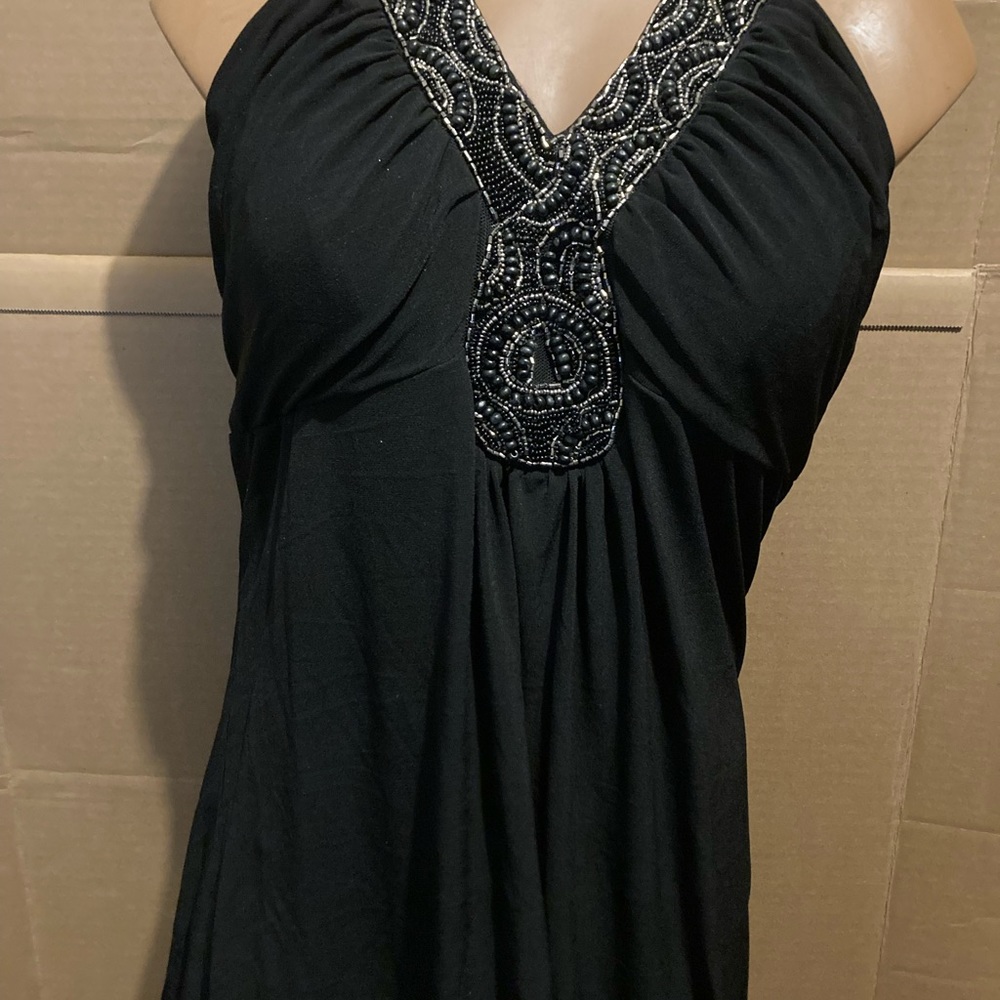 ULTRA PINK MINI BLACK & GOLD  DRESS SIZE M
